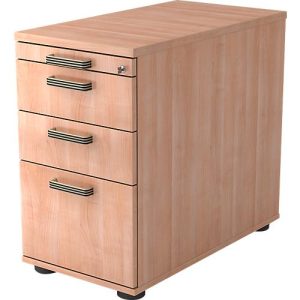 Standcontainer TOPAS LINE, 2 Schübe, 1 Hängeregistraturauszug, 1 Utensilienauszug, abschließbar, B 428 x T 800 x H 720-760 mm, Nußbaum-Dekor/Nußbaum-Dekor Standcontainer TOPAS LINE, 2 Schübe, 1 Hängeregistraturauszug, 1 Utensilienauszug, abschließbar, B 428 x T 800 x H 720-760 mm, Nußbaum-Dekor/Nußbaum-Dekor
