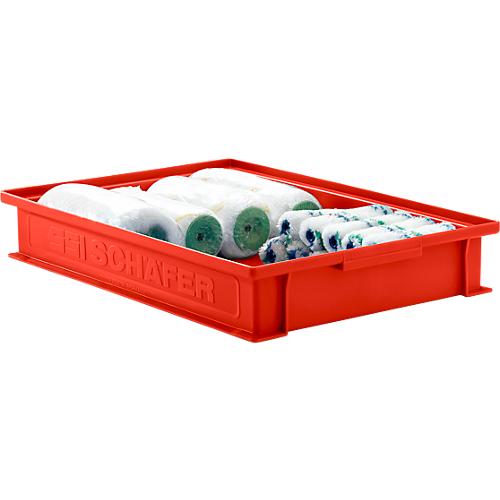 Stapelkasten Serie 14/6-2F, aus Polypropylen, mit Griffmulde, Inhalt 8 L, rot