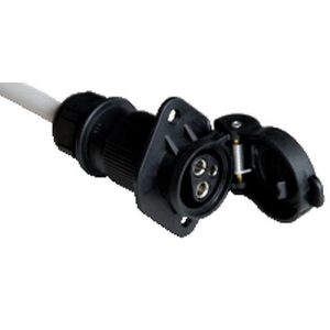 Steckdose für mobile Tankstelle CEMO DT-Mobil Easy, DIN 9680, 3-polig, IP-54, 6-24 V, max. 25 A, Kunststoff, schwarz Steckdose für mobile Tankstelle CEMO DT-Mobil Easy, DIN 9680, 3-polig, IP-54, 6-24 V, max. 25 A, Kunststoff, schwarz