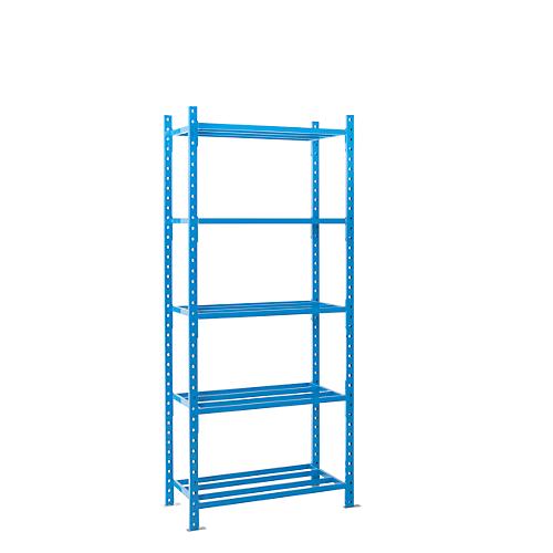 Steckregal-Grundfeld, m. 5 Rohrgitterböden, B 1260 x T 600 x H 2500 mm