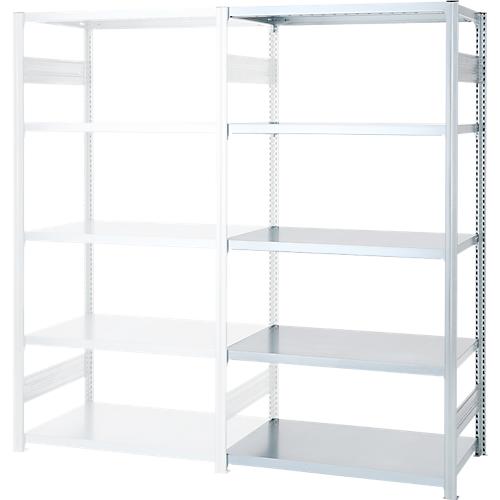 Steckregal ORDO Industry, Anbauregal, modular, 5 Fachböden, Fachlast 130 kg, Feldlast 1000 kg, B 760 x T 835 x H 2500 mm, Stahl verzinkt