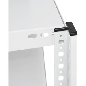 Steckregal ORDO Professional, Grundregal, modular, 5 Fachböden, Fachlast 140 kg, Feldlast 1200 kg, B 1060 x T 835 x H 2000 mm, Stahl, verkehrsweiß RAL 9016