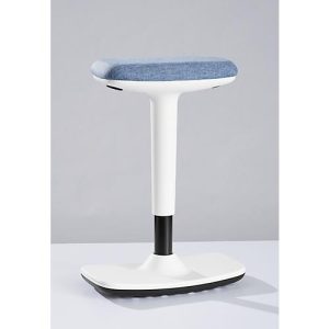 Steh-/ Sitzhocker Nowy Styl Timmi, Polyurethanschaum-Polster, Anti-Rutsch, Höhenverstellung, H 515-745 mm, weiß/blau meliert Steh-/ Sitzhocker Nowy Styl Timmi, Polyurethanschaum-Polster, Anti-Rutsch, Höhenverstellung, H 515-745 mm, weiß/blau meliert
