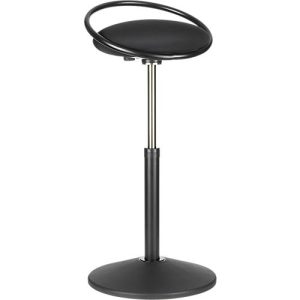 Stehhocker ROVO SOLO mit Ring, 3D-Gestrick, schwarz/schwarz Stehhocker ROVO SOLO mit Ring, 3D-Gestrick, schwarz/schwarz