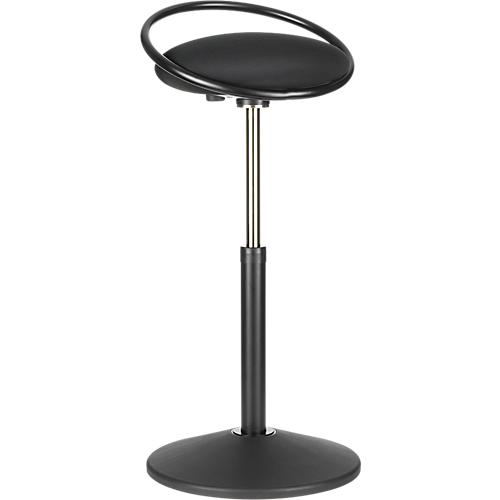 Stehhocker ROVO SOLO mit Ring, 3D-Gestrick, schwarz/schwarz