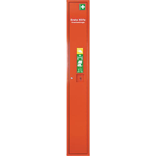 Stehschrank Erste Hilfe, mit Inhalt, orange