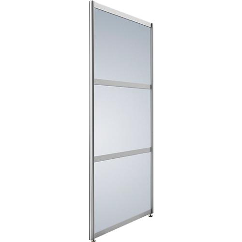 Stellwand gerade hoch, Dekor silber