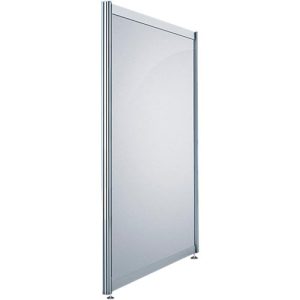 Stellwand gerade niedrig, Dekor silber Stellwand gerade niedrig, Dekor silber