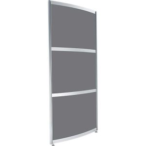 Stellwand rund hoch, Anthrazit satiniert Stellwand rund hoch, Anthrazit satiniert
