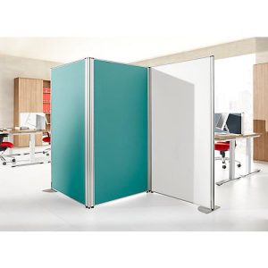 Stellwand Schallschutz System 40, Akustik- & Sichtschutz, B 800 x H 1200 mm, türkis Stellwand Schallschutz System 40, Akustik- & Sichtschutz, B 800 x H 1200 mm, türkis