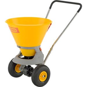 Streuwagen CEMO, Behältervolumen 35 l, Streubreite 1-4 m, Streumenge 6-stufig einstellbar, klappbarer Stützfuß, Schiebegriff höhenverstellbar Streuwagen CEMO, Behältervolumen 35 l, Streubreite 1-4 m, Streumenge 6-stufig einstellbar, klappbarer Stützfuß, Schiebegriff höhenverstellbar