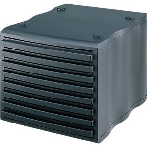 styro® Schubladenbox wave, 8 Schübe, Polystyrol, schwarz/schwarz styro® Schubladenbox wave, 8 Schübe, Polystyrol, schwarz/schwarz