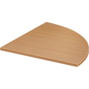Systemwinkelplatte, 90° gerundet, B 800 x T 800 mm, Buche Systemwinkelplatte, 90° gerundet, B 800 x T 800 mm, Buche