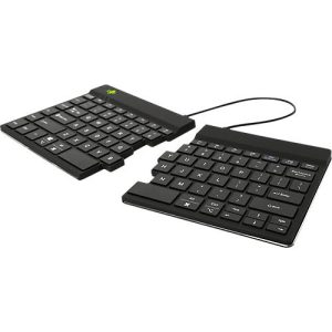 Tastatur R-Go Split Break, kabellos, QWERTZ, 2-geteilt, LED-Pausenanzeige, Bluetooth/USB, schwarz Tastatur R-Go Split Break, kabellos, QWERTZ, 2-geteilt, LED-Pausenanzeige, Bluetooth/USB, schwarz