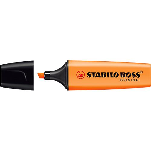 Textmarker STABILO® BOSS Original, Keilspitze, lichtbeständig, schnell trocknend, orange, 1 Stück