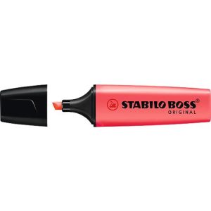 Textmarker STABILO® BOSS Original, Keilspitze, lichtbeständig, schnell trocknend, rot, 1 Stück Textmarker STABILO® BOSS Original, Keilspitze, lichtbeständig, schnell trocknend, rot, 1 Stück