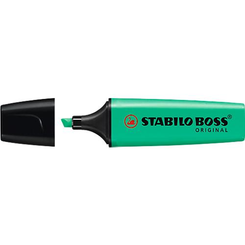 Textmarker STABILO® BOSS Original, Keilspitze, lichtbeständig, schnell trocknend, türkis, 1 Stück