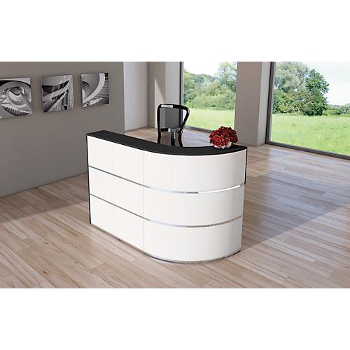 Theke Cento 1, bestehend aus 90 Grad Eckelement und gerader Theke, Breite 1800 mm
