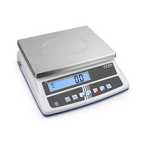 Tischwaage Kern FCD-3K-3, Wägebereich bis 3 kg, RS-232 Schnittstelle, Akkubetrieb, B 300 x T 230 x H 12,5 mm, Edelstahl & Kunststoff, silber Tischwaage Kern FCD-3K-3, Wägebereich bis 3 kg, RS-232 Schnittstelle, Akkubetrieb, B 300 x T 230 x H 12,5 mm, Edelstahl & Kunststoff, silber