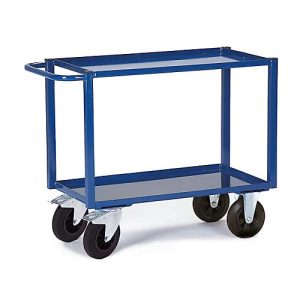 Tischwagen, 2 Ladeflächen/Blechwannen, 895 x 495 mm, Tragkraft 400 kg Tischwagen, 2 Ladeflächen/Blechwannen, 895 x 495 mm, Tragkraft 400 kg