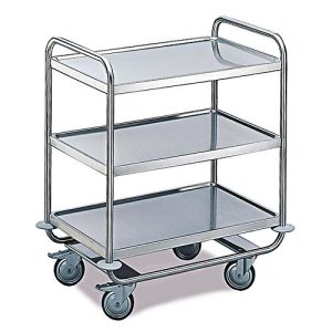 Tischwagen für Labor und Produktion, 3 Etagen, 800 x 500 mm Tischwagen für Labor und Produktion, 3 Etagen, 800 x 500 mm