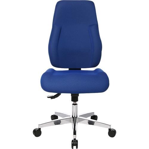 Topstar Bürostuhl FEEL GOOD, Synchronmechanik, ohne Armlehnen, hohe Rückenlehne, großer Muldensitz, blau