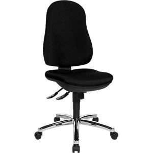 Topstar Bürostuhl POINT DELUXE, Synchronmechanik, ohne Armlehnen, hohe Rückenlehne, Bandscheibensitz Topstar Bürostuhl POINT DELUXE, Synchronmechanik, ohne Armlehnen, hohe Rückenlehne, Bandscheibensitz