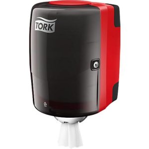TORK Innenabrollungsspender, schwarz/rot TORK Innenabrollungsspender, schwarz/rot