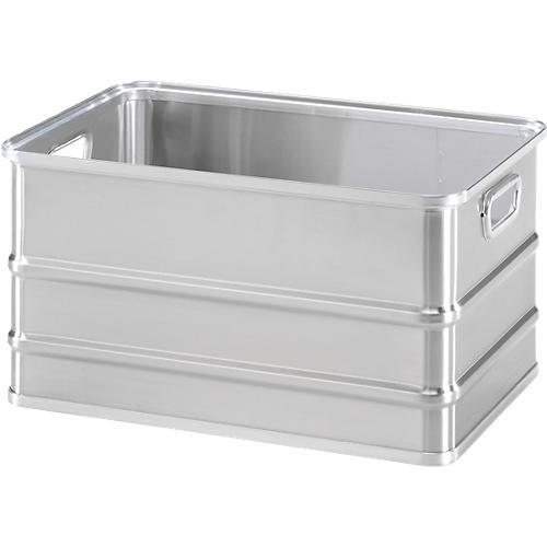 Transportkasten, stapelbar, ungelocht, 80 l