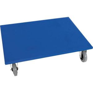 Transportroller, L 600 x B 800 x H 165 mm, Traglast 500 kg, mit 4 Lenkrollen, blau Transportroller, L 600 x B 800 x H 165 mm, Traglast 500 kg, mit 4 Lenkrollen, blau