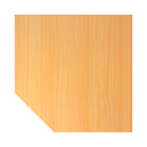 Trapezplatte JENA, 1-Fuß, B 1200 x T 1200 x H 720 mm, Gestell alusilber, Buche-Dekor Trapezplatte JENA, 1-Fuß, B 1200 x T 1200 x H 720 mm, Gestell alusilber, Buche-Dekor