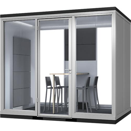 TRENDLINE CoWoCube 3 'Der Teamplayer', B 3205 mm x L 2199 mm x H 2830 mm, Schallschutzpaket, 1x Steckdose