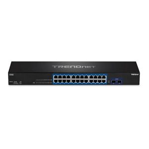 TRENDnet TEG 30262 – Switch – 24 x 10/100/1000 + 2 x 10 Gigabit SFP+ – an Rack montierbar – TAA-konform TRENDnet TEG 30262 – Switch – 24 x 10/100/1000 + 2 x 10 Gigabit SFP+ – an Rack montierbar – TAA-konform