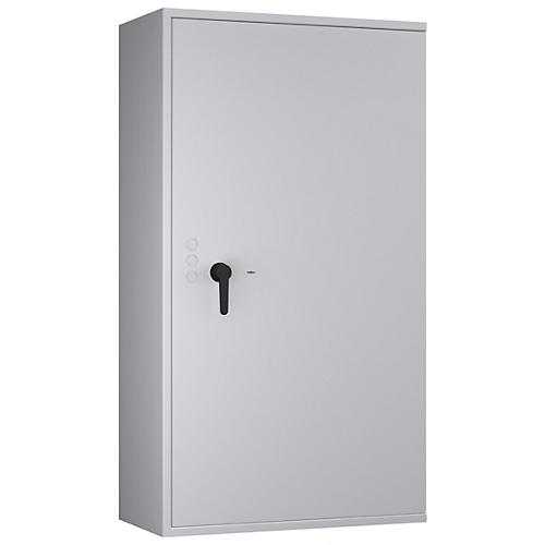 Tresor Lyra 18, Klasse I nach EN 1143-1, 341 l, Türanschlag rechts, Doppelbartschloss, 4 Fachböden, B 850 x T 420 x H 1550 mm, lichtgrau RAL 7035