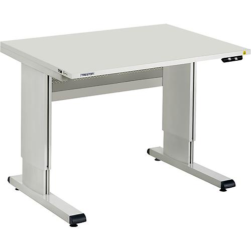 Treston Arbeitstisch Serie WB, mit Handkurbel, höhenverstellbar, 1500 mm