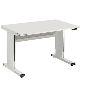 Treston Arbeitstisch Serie WB, mit Handkurbel, höhenverstellbar, 1800 mm Treston Arbeitstisch Serie WB, mit Handkurbel, höhenverstellbar, 1800 mm