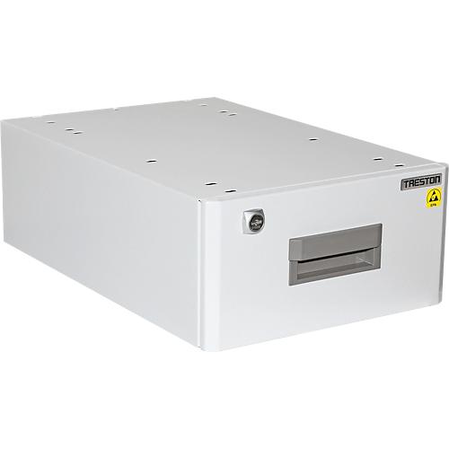 Treston ESD-Schubladenblock 30/15, 1 Schublade, 80% Auszug, 10 kg Traglast, pulverbeschichtet, lichtgrau RAL 7035
