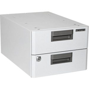 Treston ESD-Schubladenblock 30/22, 2 Schubladen, 80% Auszug, 10 kg Traglast, pulverbeschichtet, lichtgrau RAL 7035 Treston ESD-Schubladenblock 30/22, 2 Schubladen, 80% Auszug, 10 kg Traglast, pulverbeschichtet, lichtgrau RAL 7035