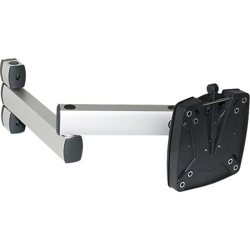 Treston QuatreX LCD-Flachbildschirm-Schwenkarm MA, ESD-leitfähig, bis 10 kg, B 425 x T 100 x H 130 mm, lichtgrau RAL 7035