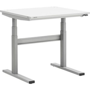 Treston TED Arbeitstisch M750, B 900 x T 800 mm, elektrisch höhenverstellbar, T-Fuß, lichtgrau RAL 7035 Treston TED Arbeitstisch M750, B 900 x T 800 mm, elektrisch höhenverstellbar, T-Fuß, lichtgrau RAL 7035
