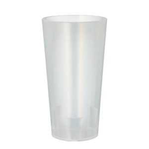 Trinkbecher Papstar, Mehrweg, 0,4 l, Ø 75 mm, mit Füllstrich & Stapelkante, unzerbrechlich, spülmaschinengeeignet, r, PP, transluzent, 10 Stück Trinkbecher Papstar, Mehrweg, 0,4 l, Ø 75 mm, mit Füllstrich & Stapelkante, unzerbrechlich, spülmaschinengeeignet, r, PP, transluzent, 10 Stück
