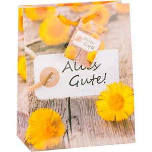 TSI Geschenktasche Alles Gute, mittelgroß, B 180 x T 100 x H 230 mm, reißfest, 30er-Set Motiv: Blume TSI Geschenktasche Alles Gute, mittelgroß, B 180 x T 100 x H 230 mm, reißfest, 30er-Set Motiv: Blume