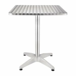KRISTA Bistrotisch eckig 60×60 cm, komplett aus Metall