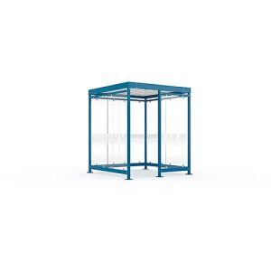 Überdachungssystem WSM Köln K2 b/c, B 2165 x T 2165 x H 2510 mm, Bausatz, grauweiß RAL 9002 Überdachungssystem WSM Köln K2 b/c, B 2165 x T 2165 x H 2510 mm, Bausatz, grauweiß RAL 9002