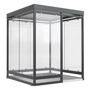 Überdachungssystem WSM Köln K2 c/b, B 2165 x T 2165 x H 2510 mm, fertig montiert, anthrazitgrau RAL 7016 Überdachungssystem WSM Köln K2 c/b, B 2165 x T 2165 x H 2510 mm, fertig montiert, anthrazitgrau RAL 7016