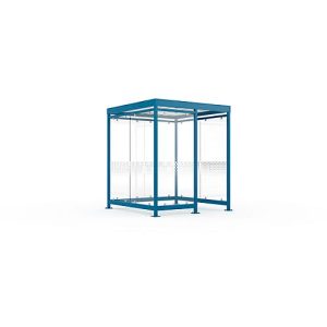 Überdachungssystem WSM Köln K2 c/b, B 2165 x T 2165 x H 2510 mm, fertig montiert, enzianblau RAL 5010 Überdachungssystem WSM Köln K2 c/b, B 2165 x T 2165 x H 2510 mm, fertig montiert, enzianblau RAL 5010