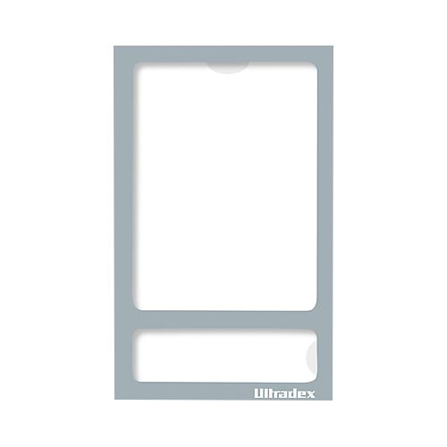Ultradex Fotorahmen, magnetisch, transparente PET-Folie, für Fotos im Format 60 x 80 mm, grau, 5 Stück