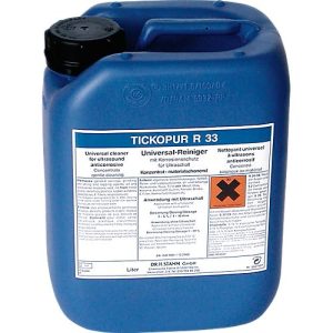 Ultraschall-Reinigungskonzentrat TICKOPUR R 33, mild-alkalisch, mit Korrosionsschutz, Kanister 5 l Ultraschall-Reinigungskonzentrat TICKOPUR R 33, mild-alkalisch, mit Korrosionsschutz, Kanister 5 l