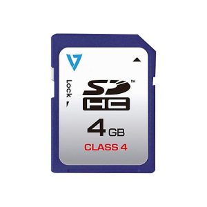 V7 VASDH4GCL4R – Flash-Speicherkarte – 4 GB – Class 4 – SDHC – Blau V7 VASDH4GCL4R – Flash-Speicherkarte – 4 GB – Class 4 – SDHC – Blau