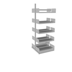 Variabo Freiarmregal, Anbaufeld, doppelseitig, 300 mm Fachtiefe, 750 x 2000 mm Variabo Freiarmregal, Anbaufeld, doppelseitig, 300 mm Fachtiefe, 750 x 2000 mm